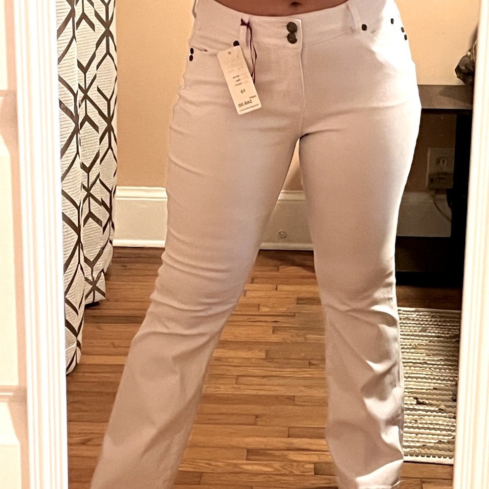 Cute White Flare Jeans